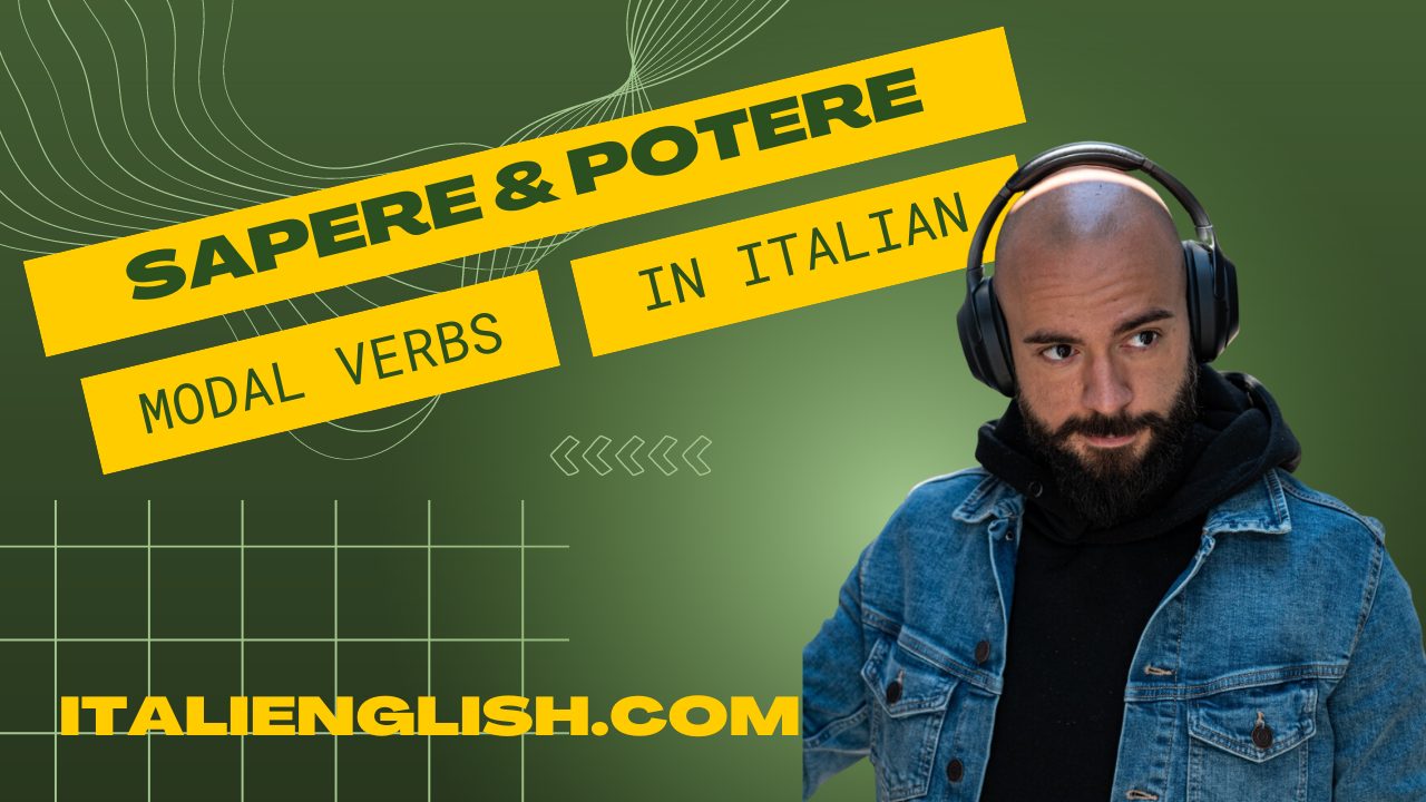 cover photo of a blog post about the modal verbs in italian that transalte 
