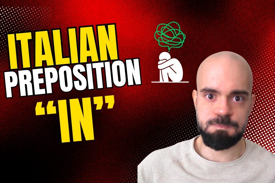 Teacher Filippo explaining the Italian preposition “in”